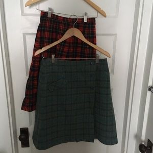 2 Wool skirts . One Vintage Pendleton and the other is handmade.